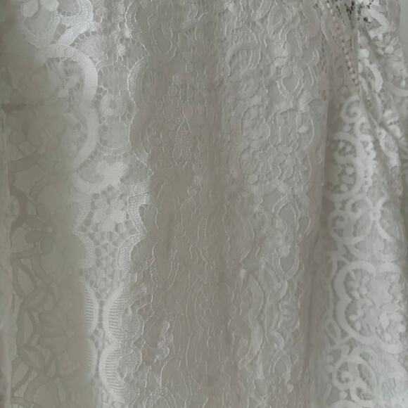 Lilly Pulitzer Averi Top COCONUT TWO TONE CARNIVAL LACE Sz Small EUC Retail 158$ - Picture 5 of 5